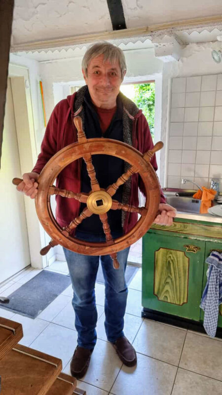 Frank Liebke, Märkisches Licht, das Steuer fest in der Hand.